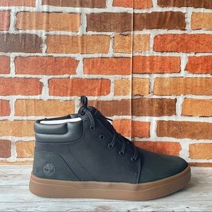 TIMBERLAND MENS DAVIS SQUARE LEATHER/FABRIC CHUKKA